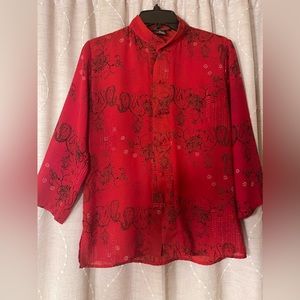 Beautiful Asian style top, complete with anything you already at the top